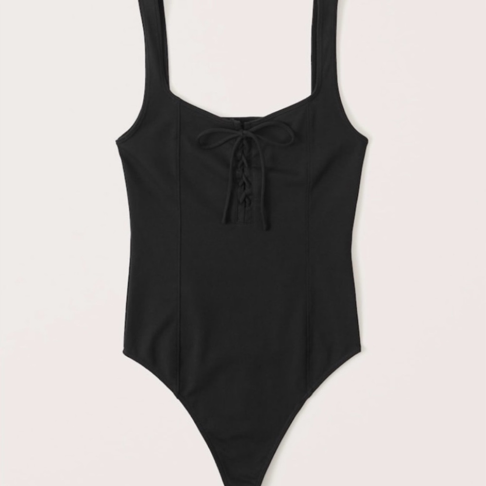 Abercrombie & fitch corset lace up body suit